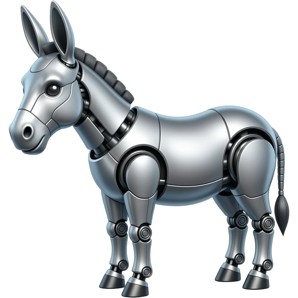 Robot donkey emoji