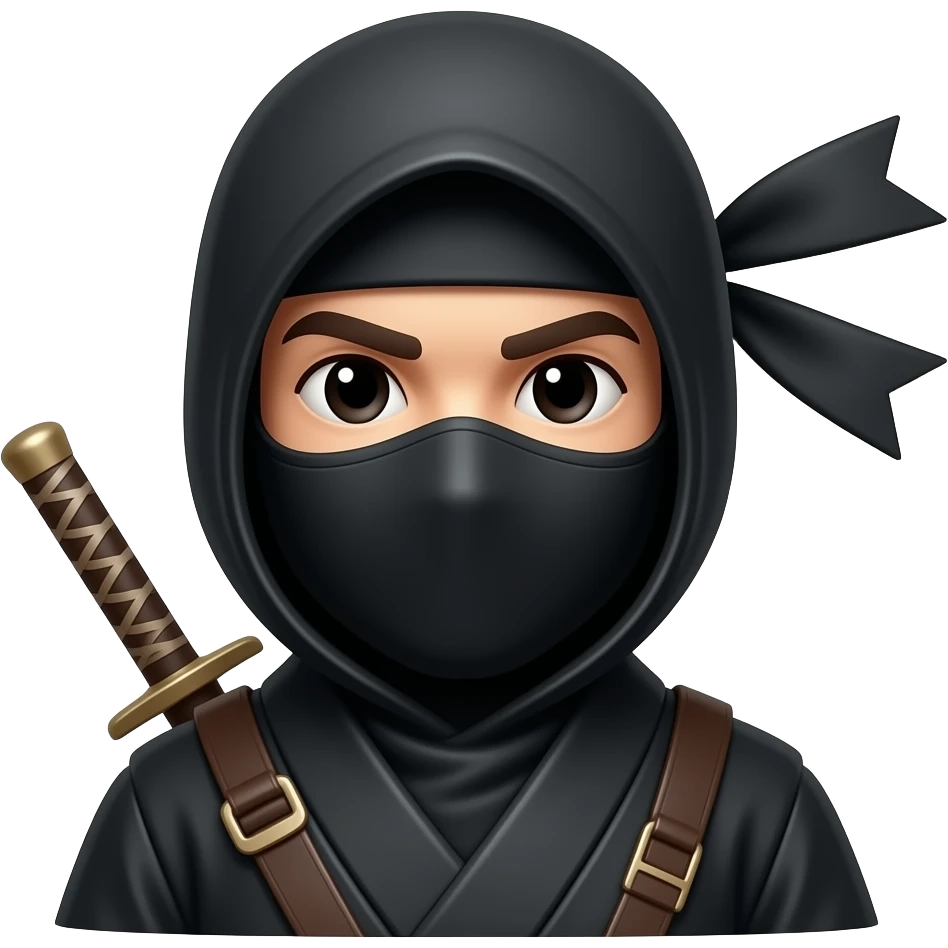 Black ninja emoji