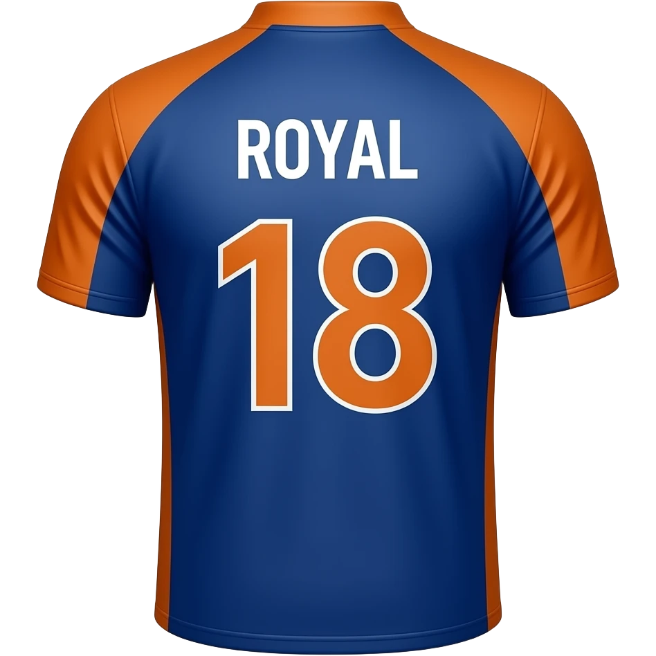 Rcb jersey of 18 emoji