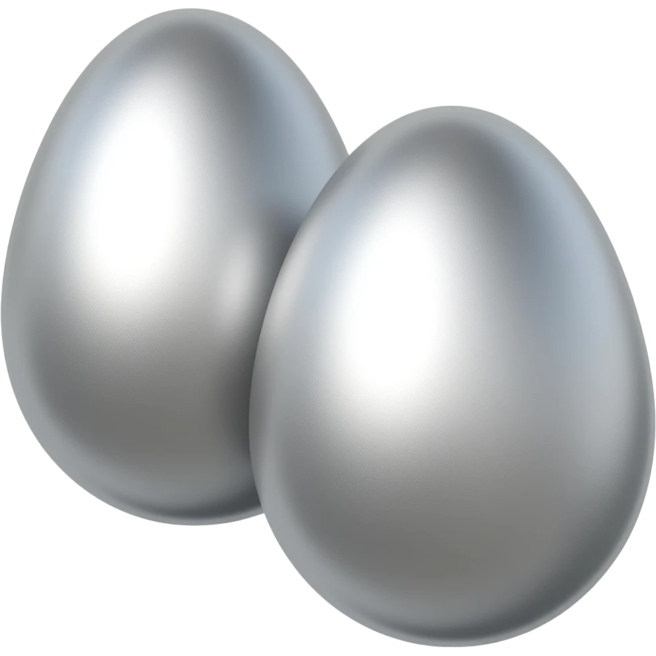 2  steel egg emoji