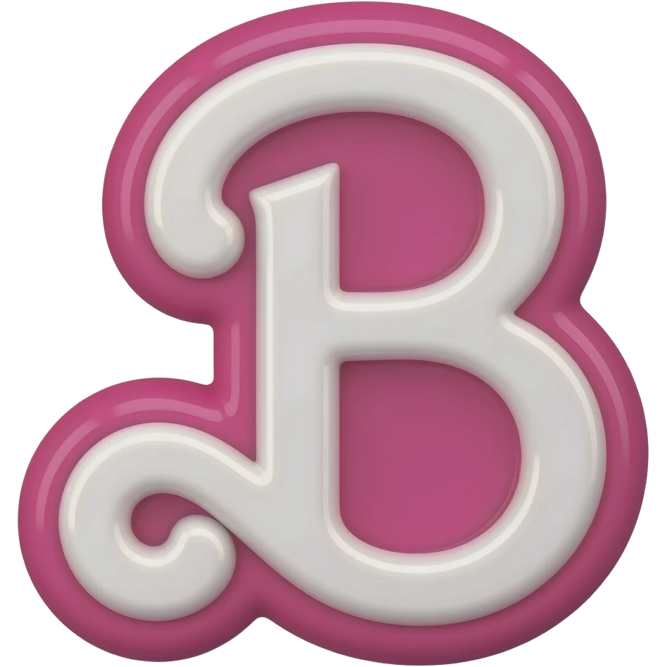 Barbie initial "B" emoji