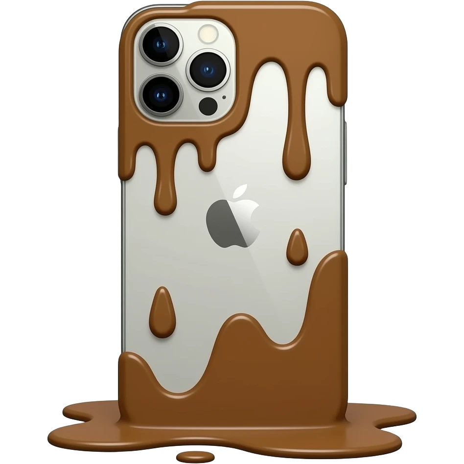 iphone 17 pro covered in poop emoji
