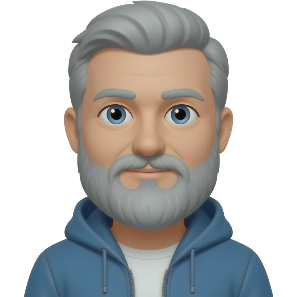 grey beard people emoji