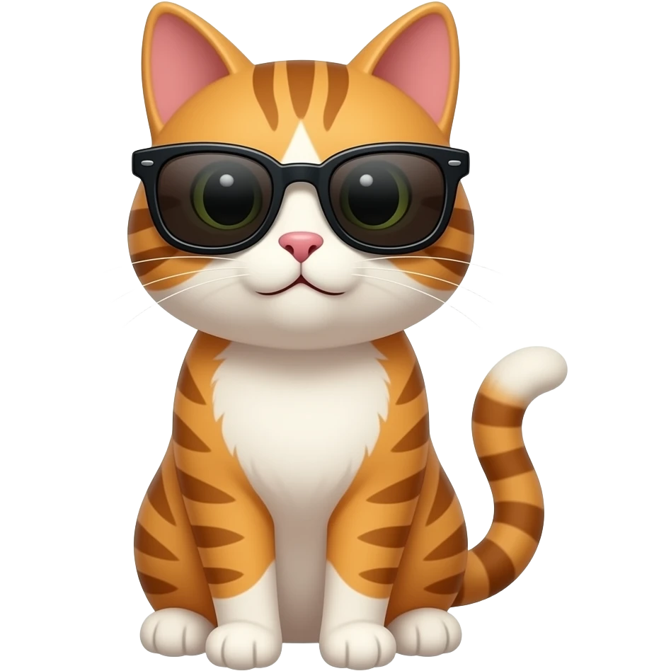 Cat wearing sunglasses emoji
