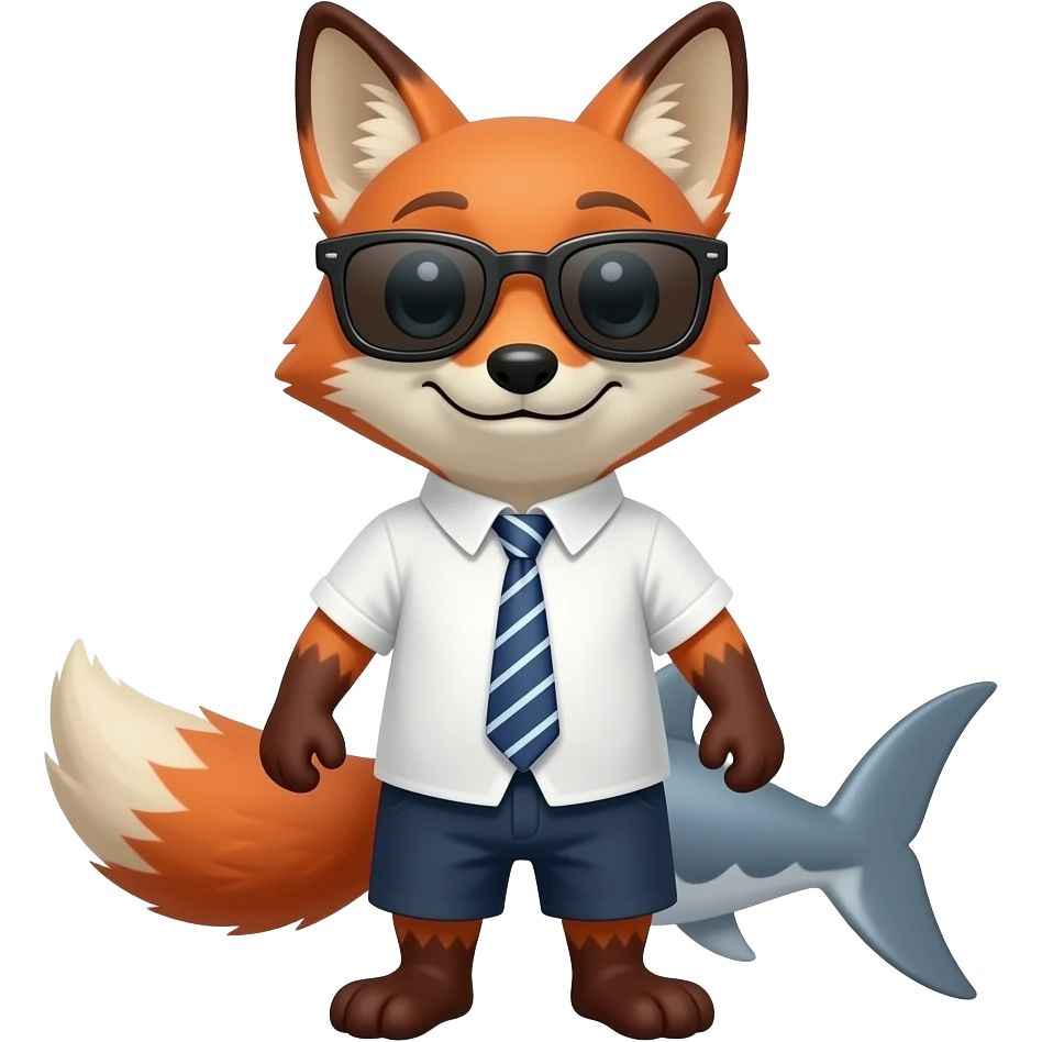 🦊🦈🕶️👔 emoji