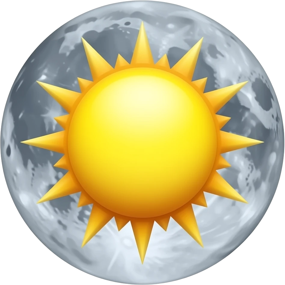 sun and moon emoji