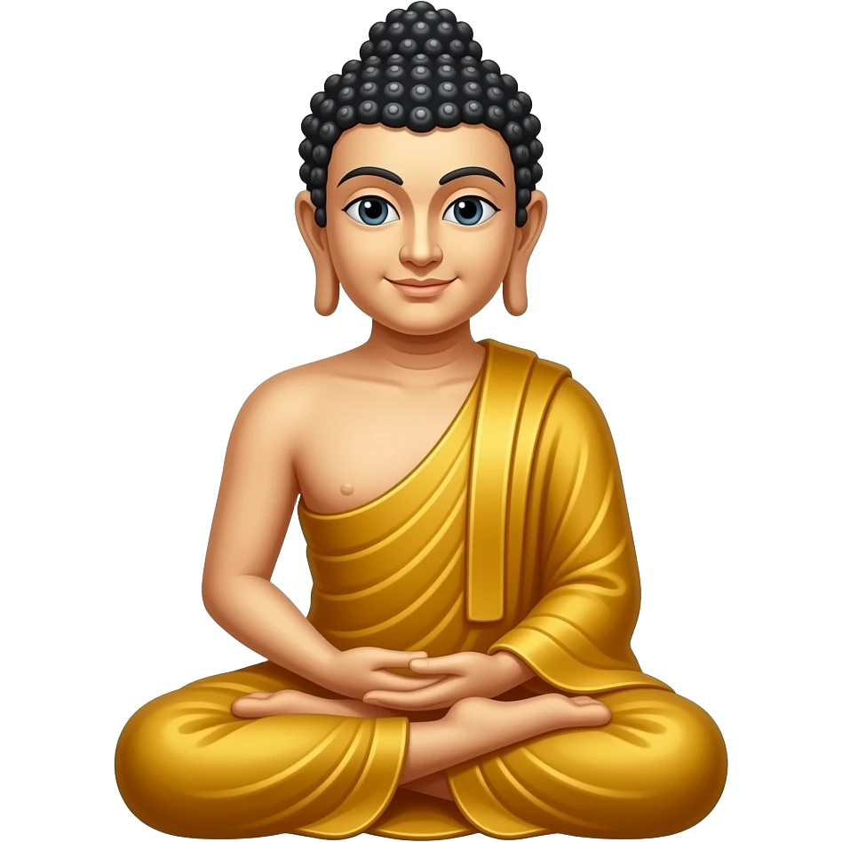 create emoji Buddha sit emoji