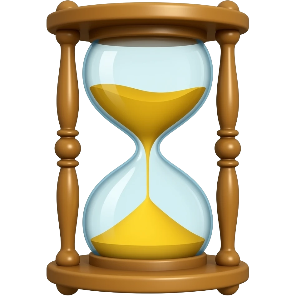 reloj de arena emoji