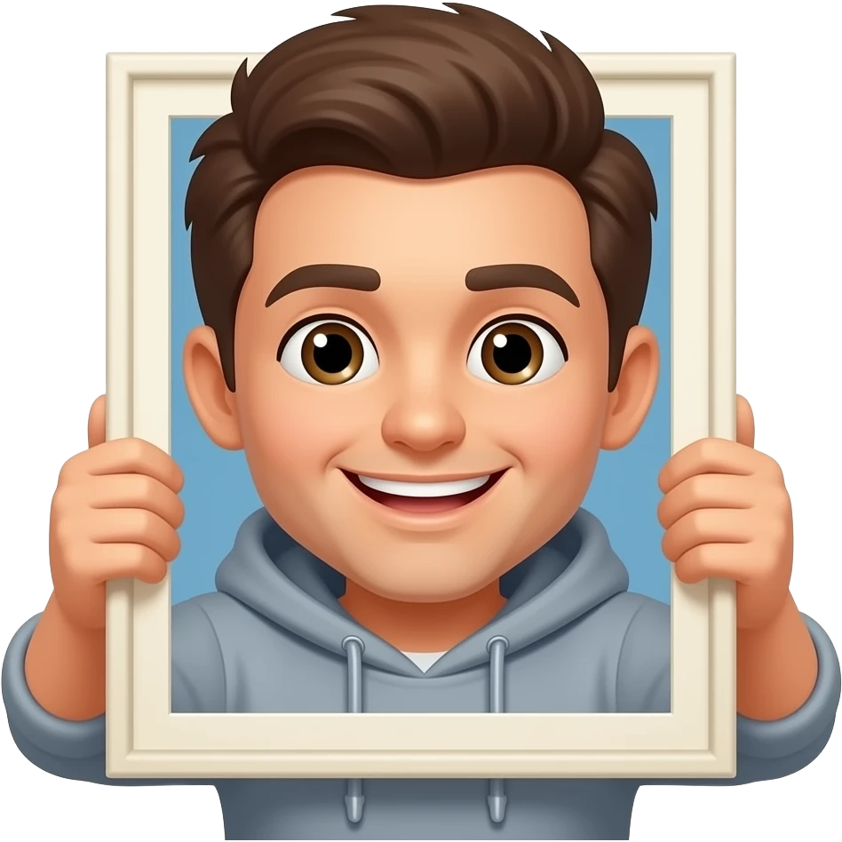 happy with lucky comic emoji