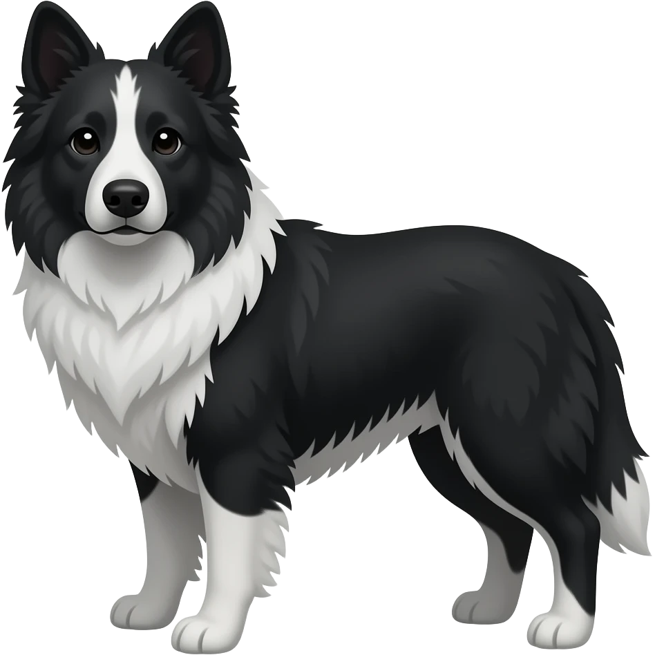 black kelpie wn gray ventral emoji