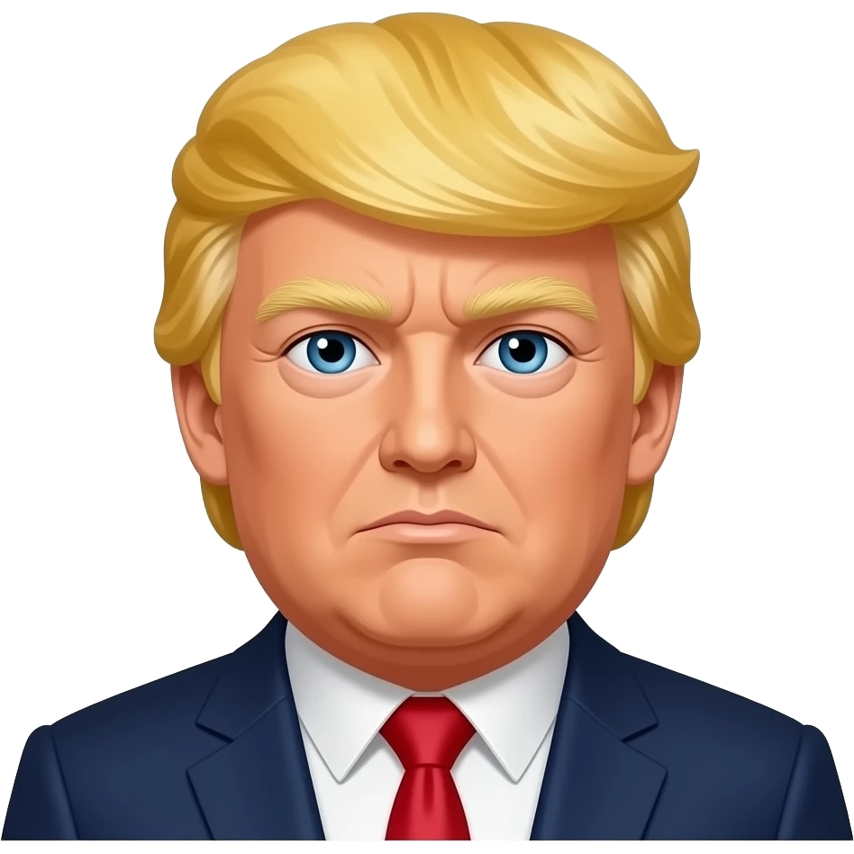 موی سر زرد ترامپ emoji