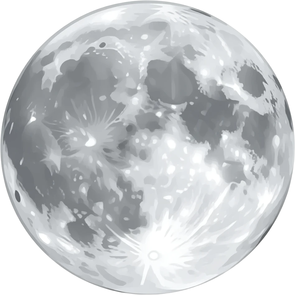Lune magnifique emoji