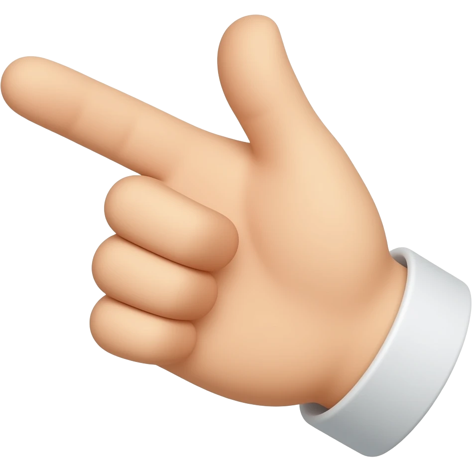 one hand emoji