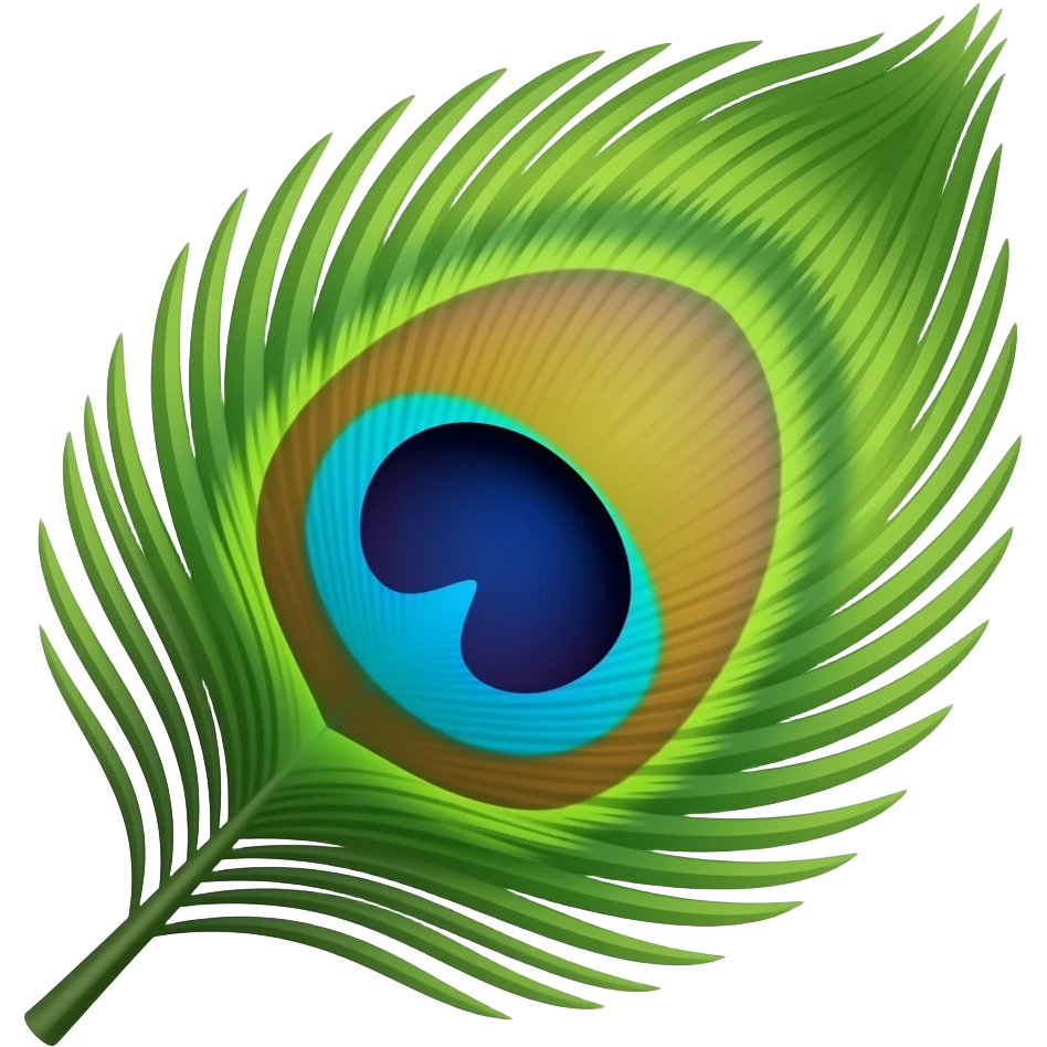 Peacock leaf emoji
