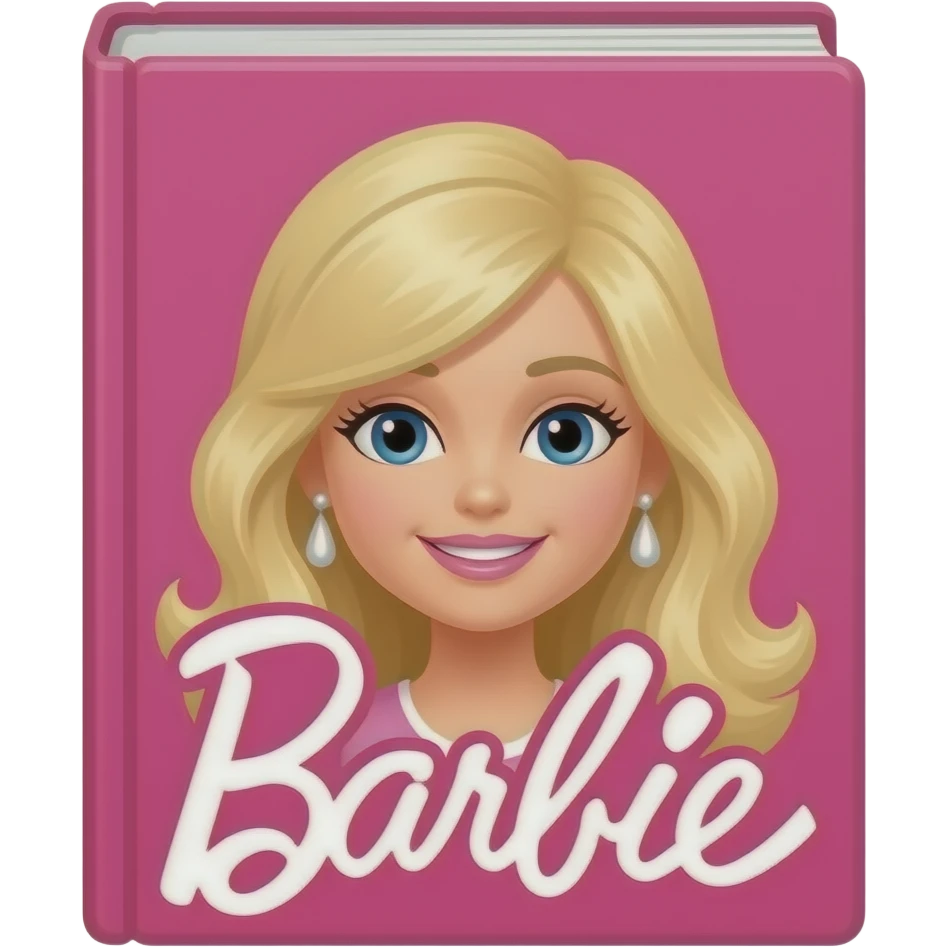 Barbie book emoji