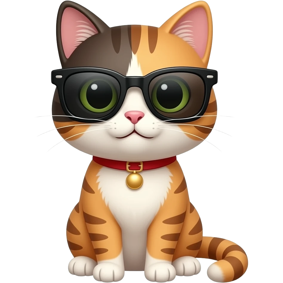 Cat wearing sunglasses emoji