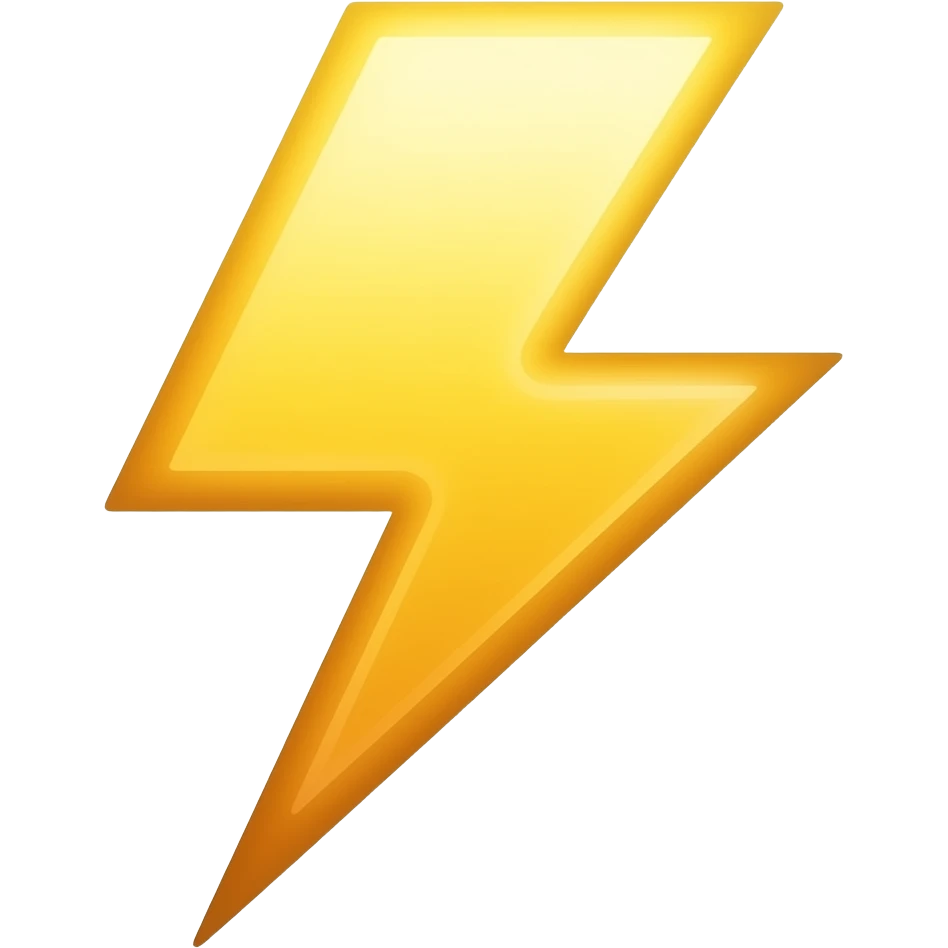 lightning bolt emoji