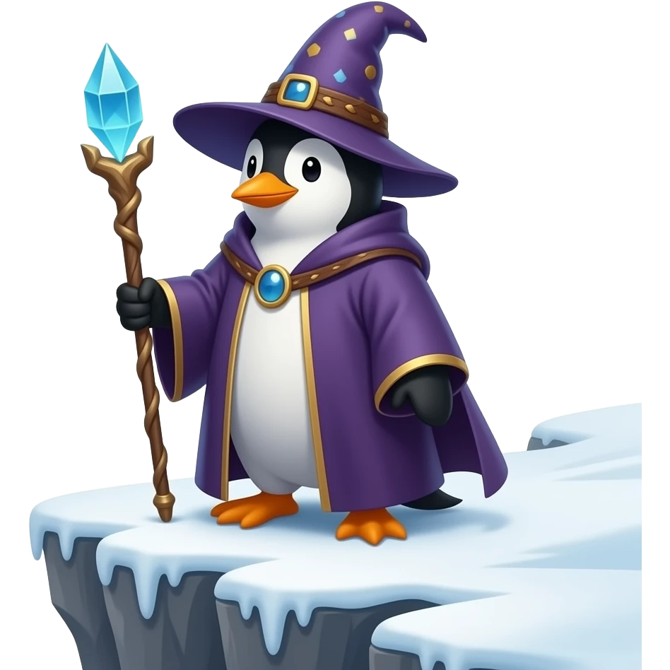Penguin Wizard emoji