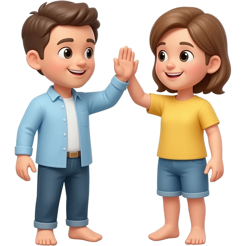 tiny toes high five emoji