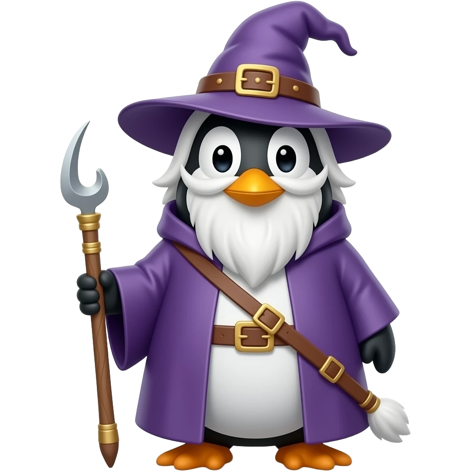Penguin Wizard emoji