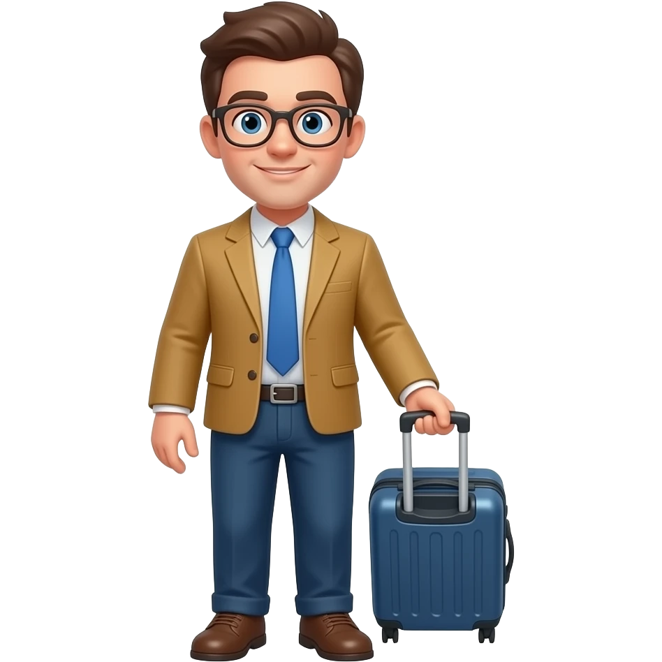 passager avec une valise emoji