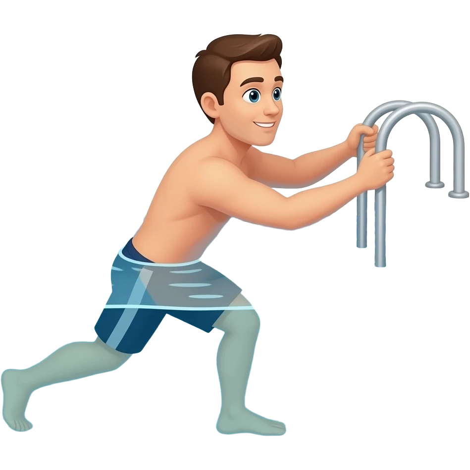 pushed in the pool emoji