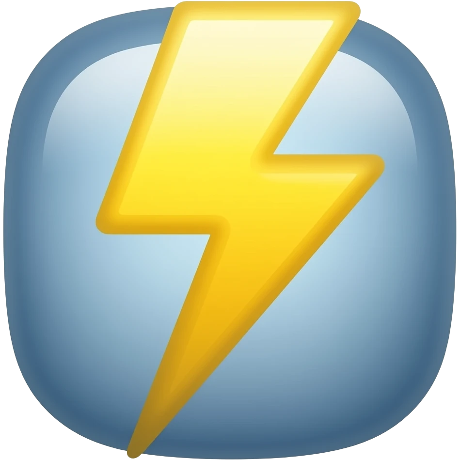 Lightning emoji