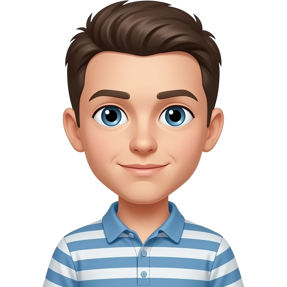 Extremely skinny boy emoji