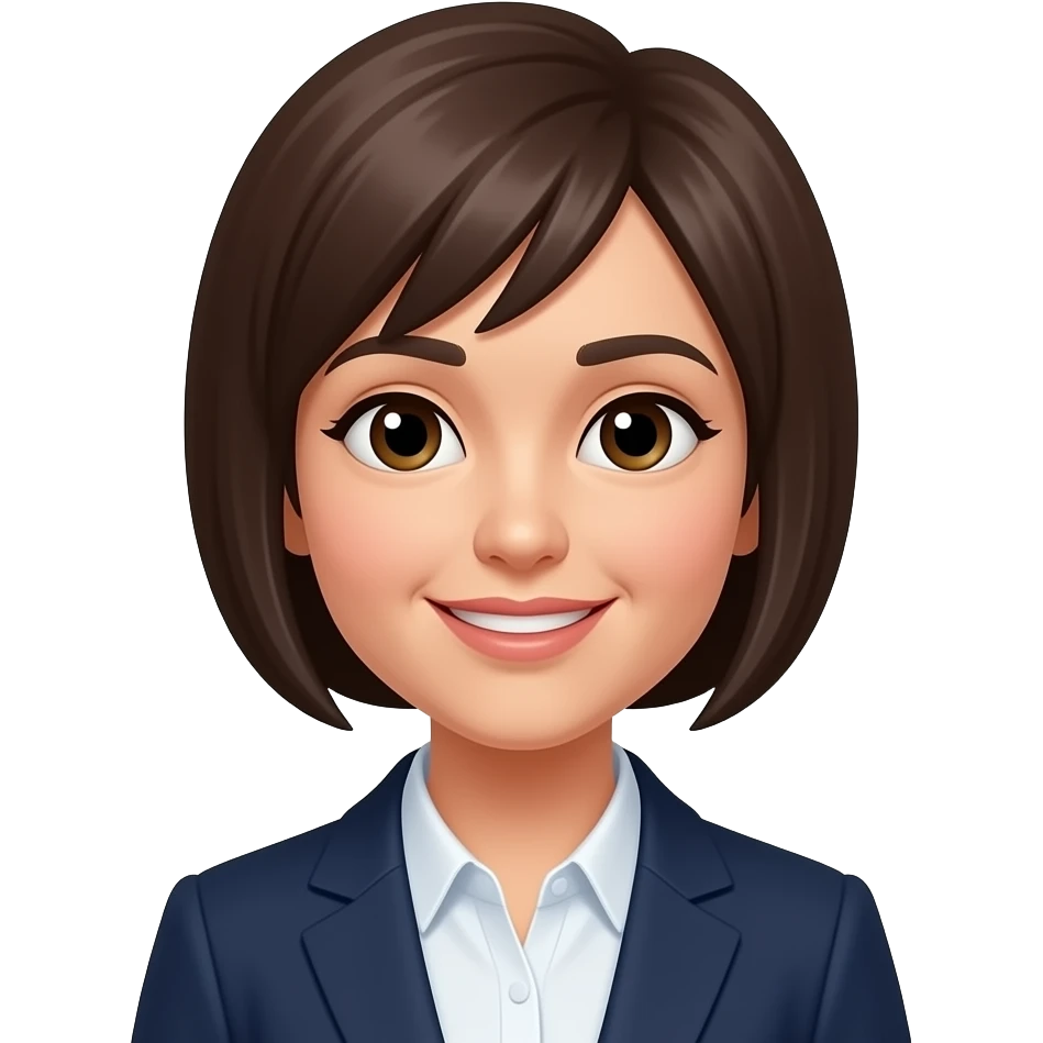 teacher woman very cort hair emoji