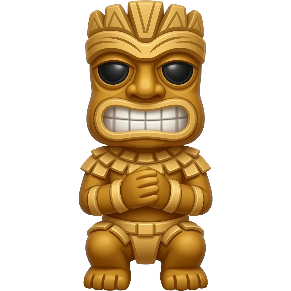 tiki statue emoji