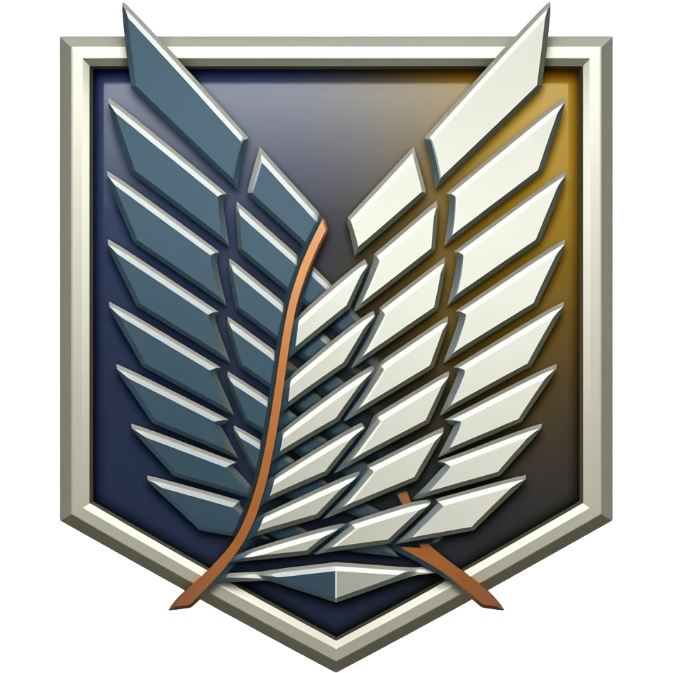 Scout regiment badge emoji AOT emoji