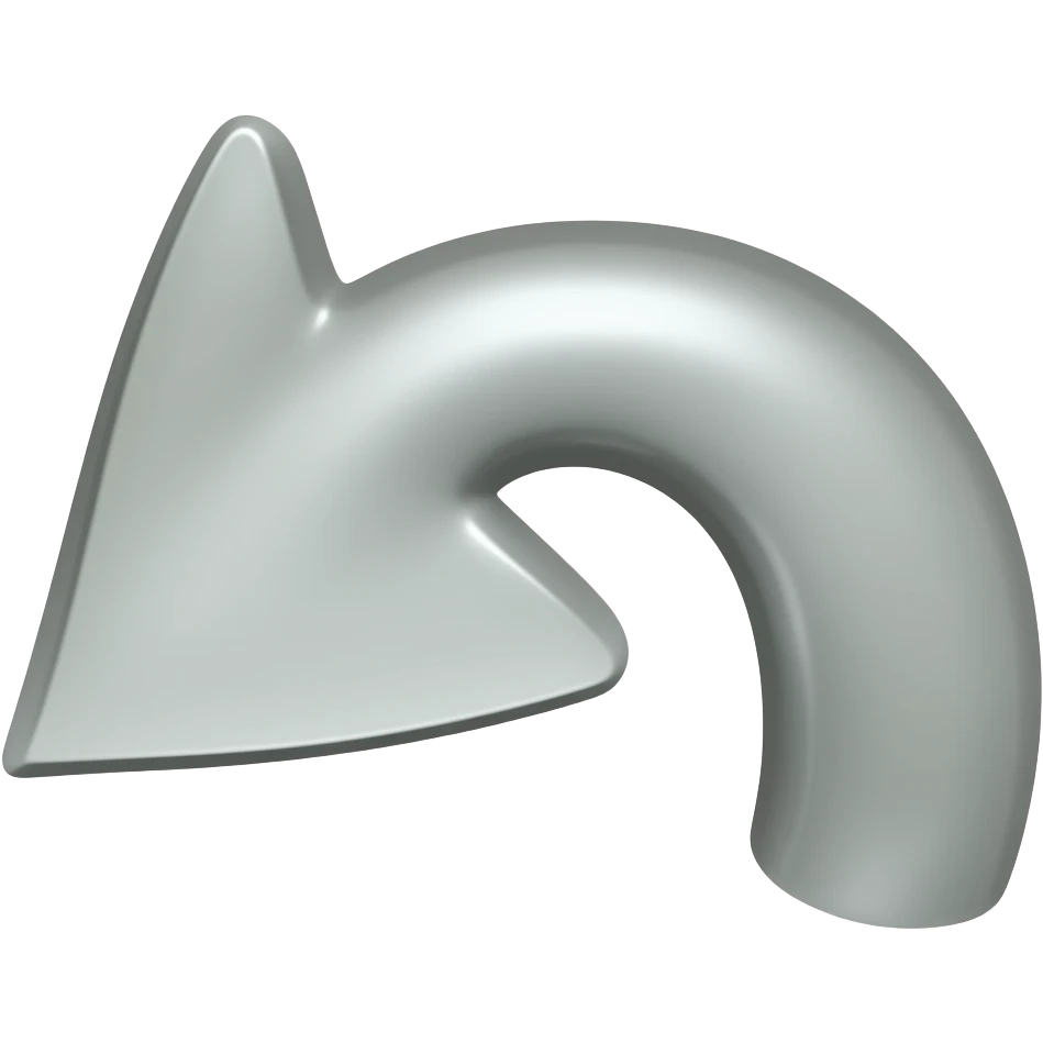 curved arrow emoji