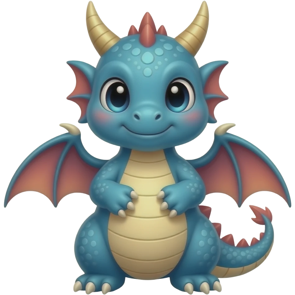 mini cute dragon emoji