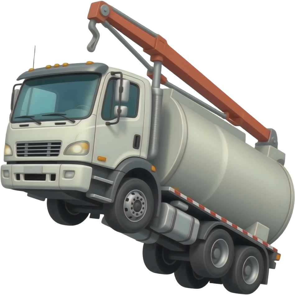 Concrete truck reversed back onto concrete pump emoji emoji