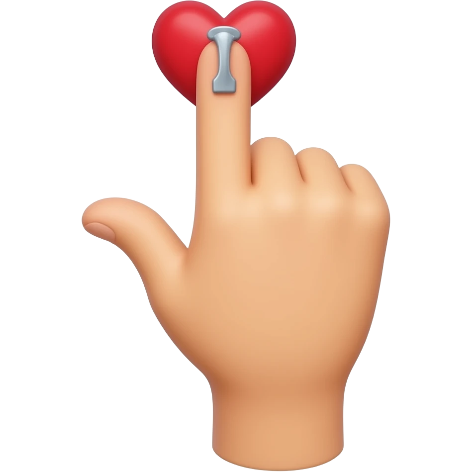 Finger heart emoji