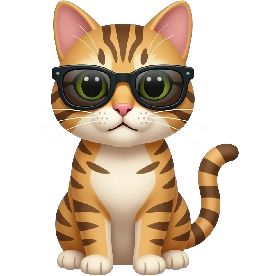 Cat wearing sunglasses emoji