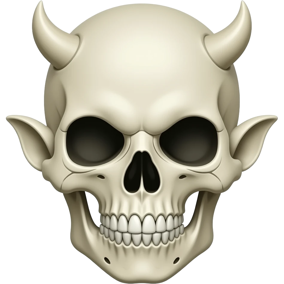 Skull Troll face emoji