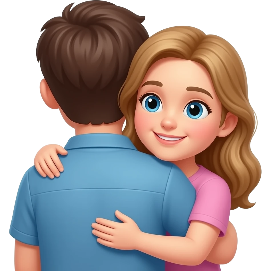 Hugging from behind emoji