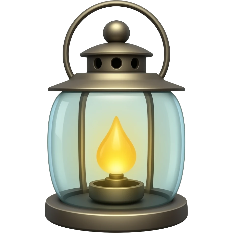 glass lantern emoji