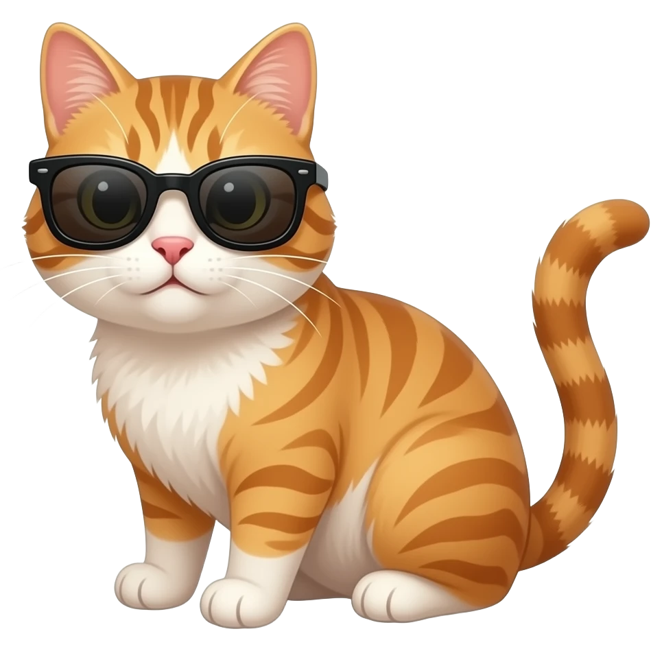 Cat wearing sunglasses emoji