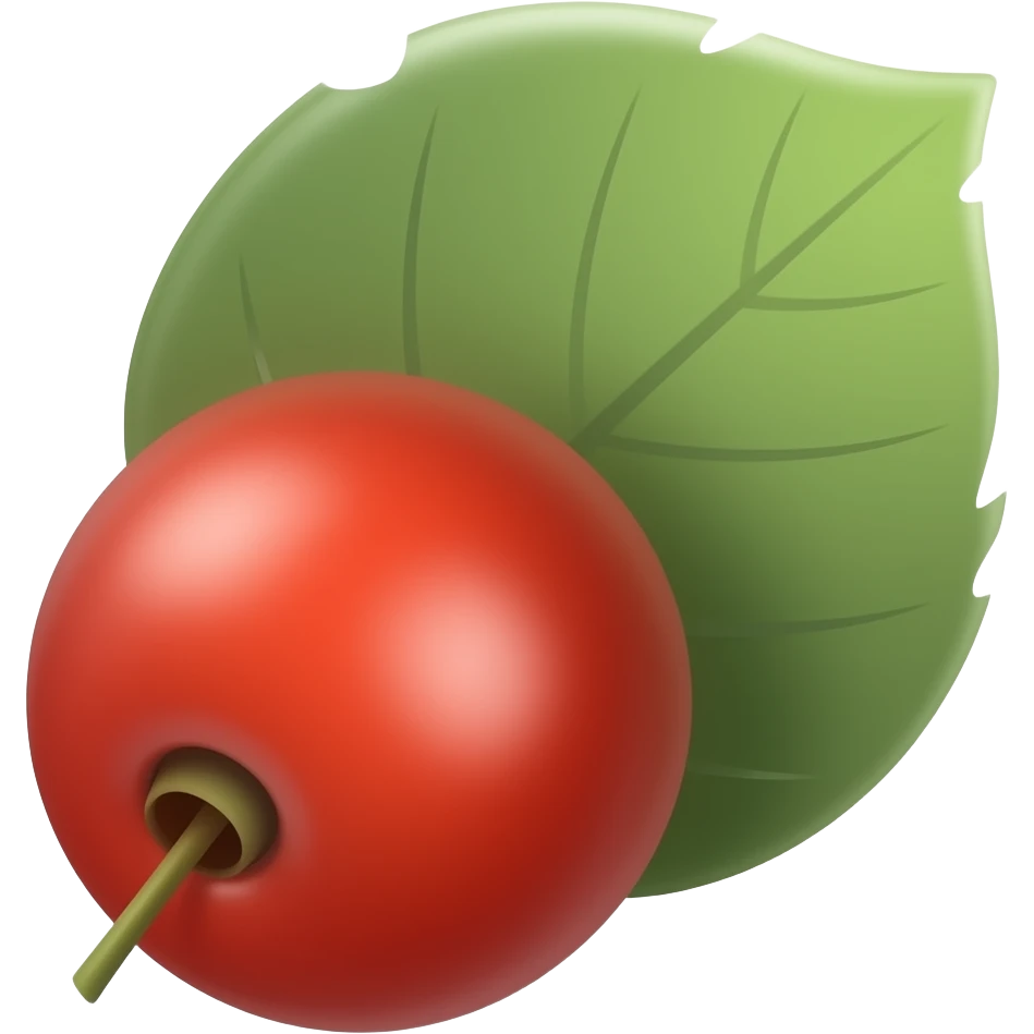 berry and eucalyptus emoji
