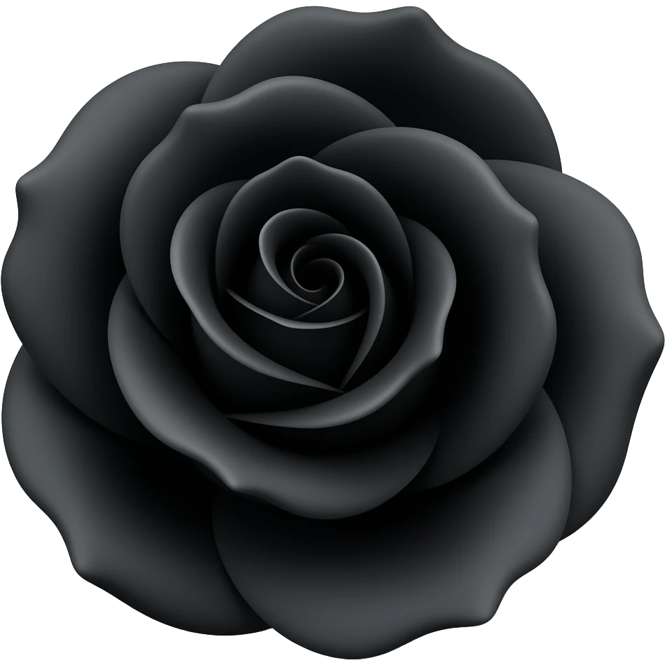 Black rose emoji