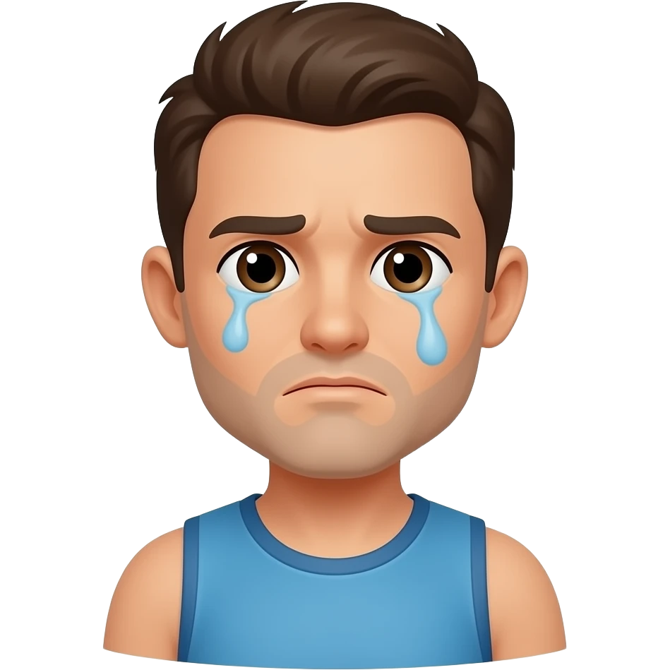 tired man after running emoji