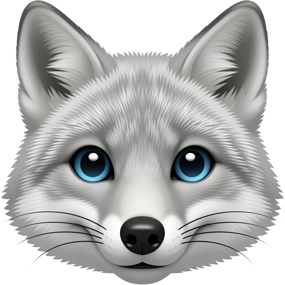silver fox face mean emoji