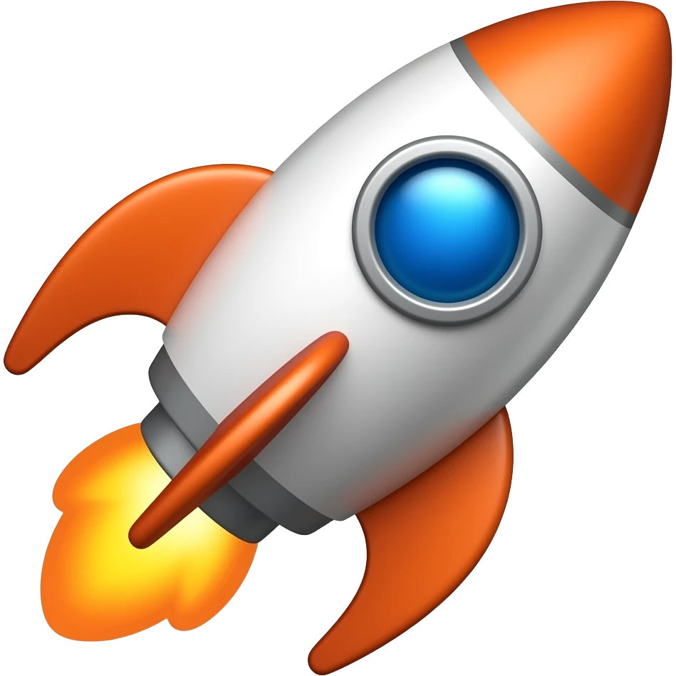 space rocket emoji