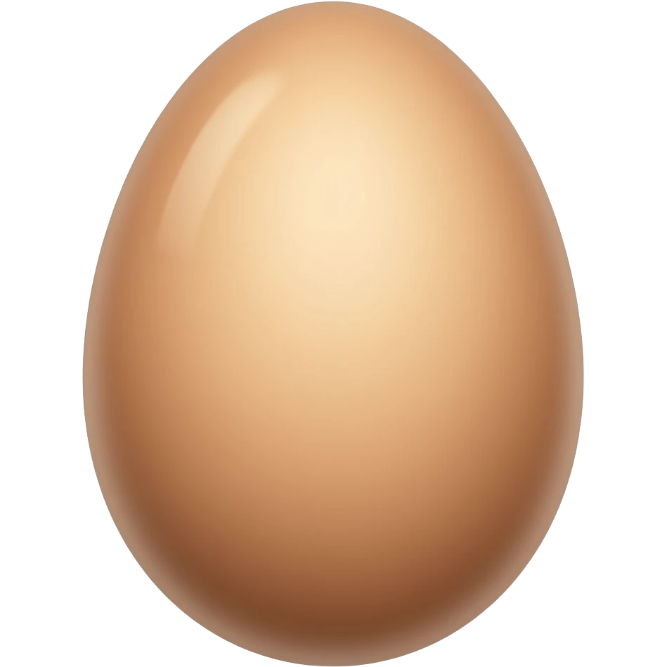 Brown egg emoji