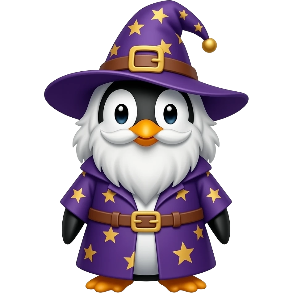 Penguin Wizard emoji
