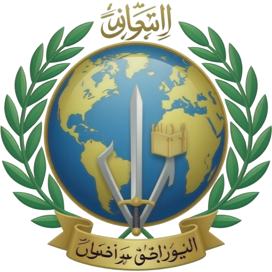 این پرچم شامل چندین نماد دیگر است، یعنی یک کره زمین، یک کتاب، یک شمشیر، و یک شاخه هفت برگ. متن بالای آرم حاوی فإن حزب‌الله هم الغالبون است و به معنای «پس قطعاً حزب خدا پیروز هستند» (قرآن ۵:۵۶)، که اشاره به نام حزب در زیر آرم کلمات المقاومه السلامیه فی لبنان، به معنای «مقاومت اسلامی در لبنان» است emoji