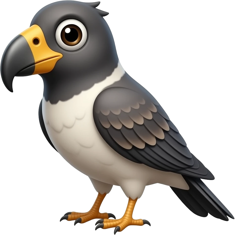 a weird bird emoji