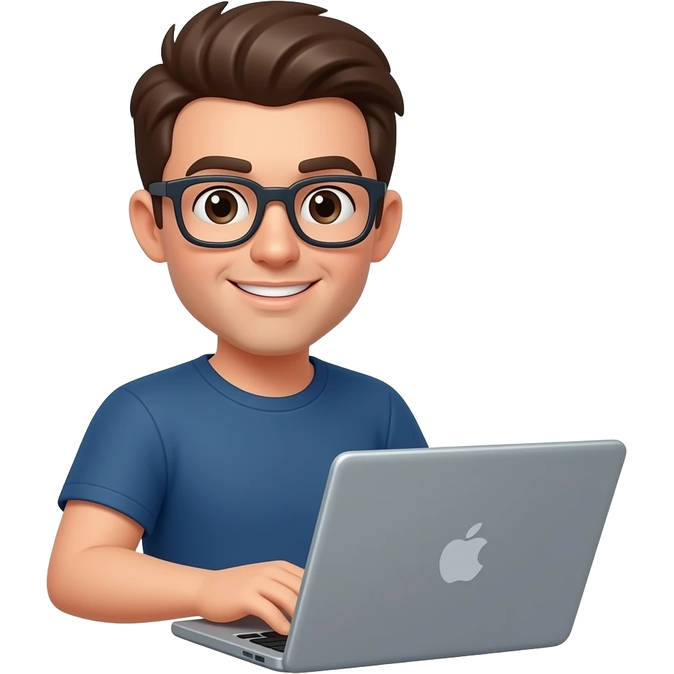 programmer emoji with laptop emoji